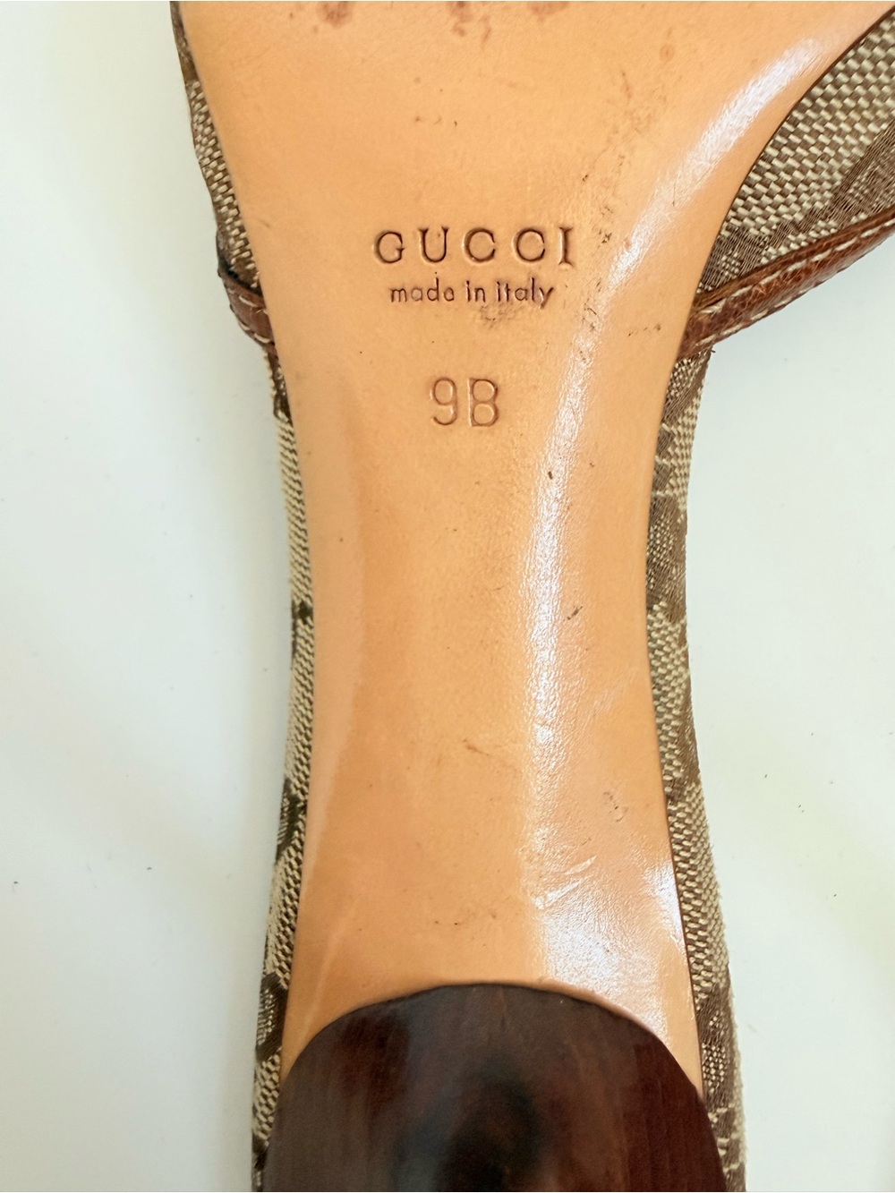 Gucci Tom Ford Era GG Canvas Bamboo Horsebit Mule Heels Archival Y2K Monogram 9 - Picture 8 of 9